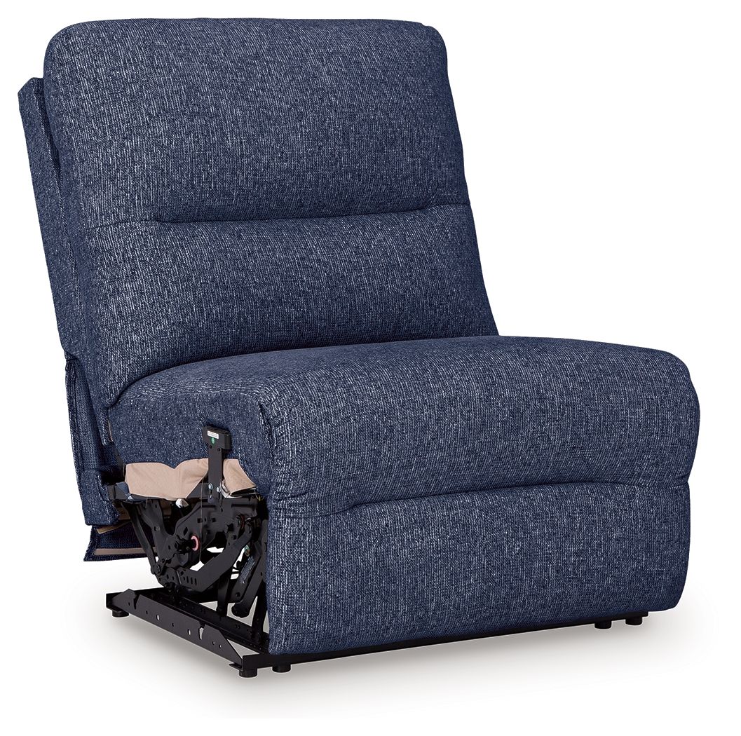 Acklen Place - Navy - Power Armless Recliner With Adj Headrest - Urban Living Furniture (Los Angeles, CA)