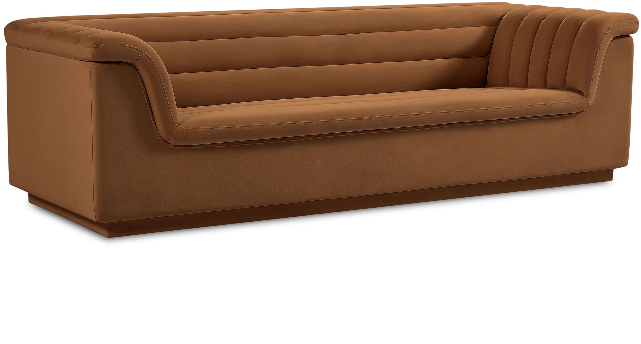 Cascade - Velvet Sofa - Saddle - Urban Living Furniture (Los Angeles, CA)