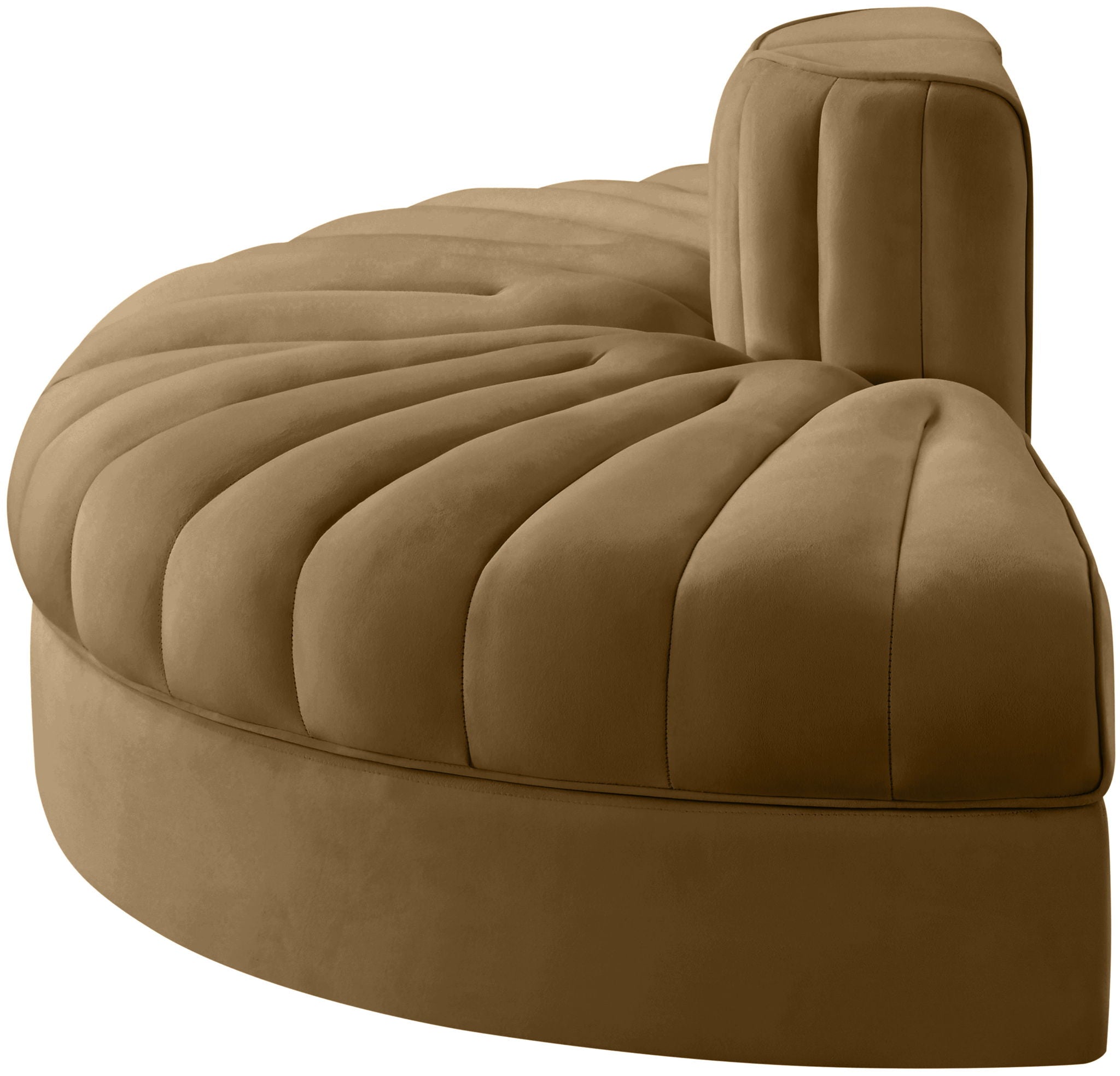 Rummi - Velvet Performance Fabric Upholstered 2 Piece Rounded Modular Loveseat - Urban Living Furniture (Los Angeles, CA)