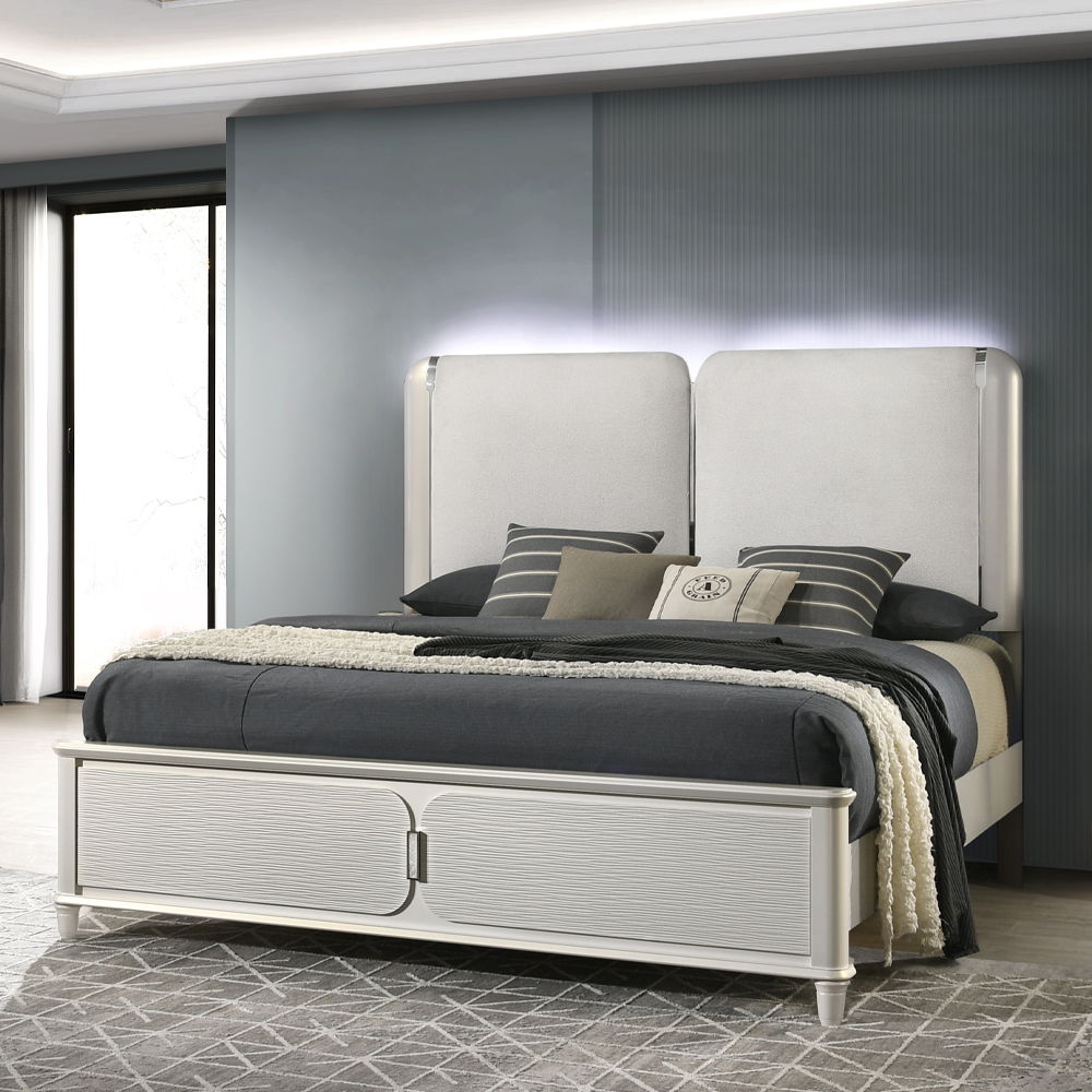 Laveda - Queen Bed With LED - Urban Living Furniture (Los Angeles, CA)
