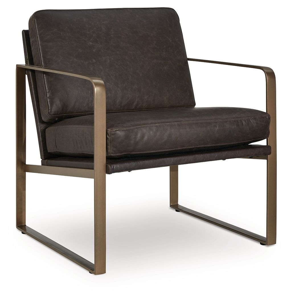 Bradett - Dark Brown / Gold Finish - Accent Chair - Urban Living Furniture (Los Angeles, CA)