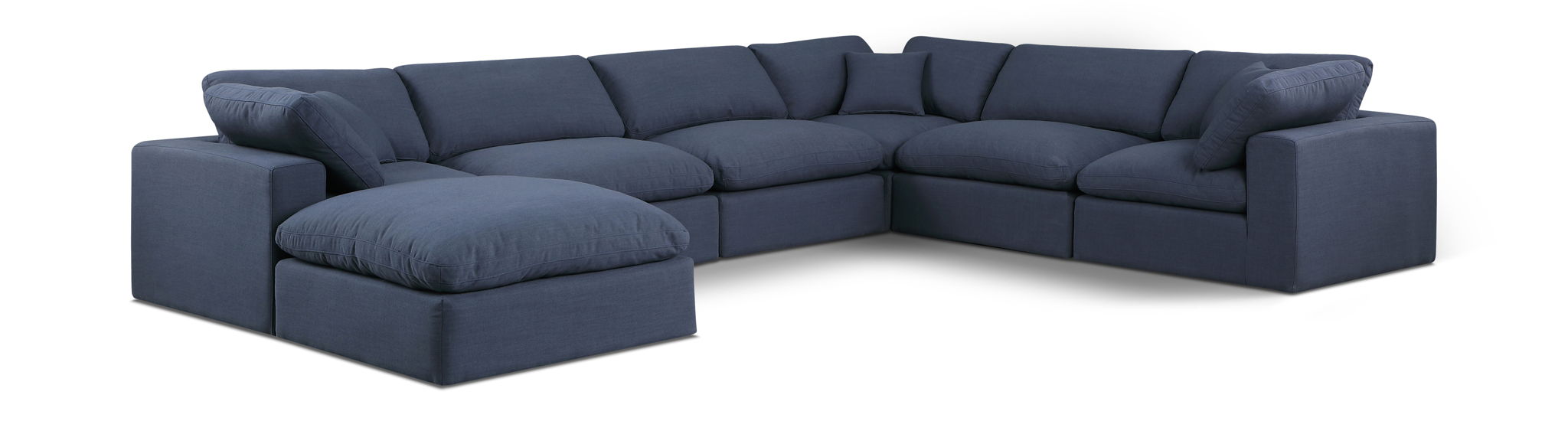 Comfy - 7 Piece Linen Modular Sectional With Chaise - Urban Living Furniture (Los Angeles, CA)