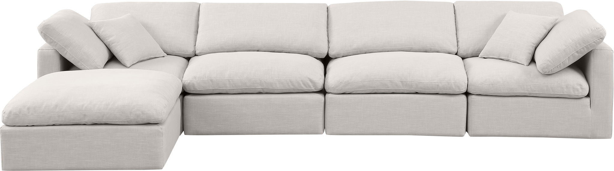 Indulge - Linen 5 Piece Modular Sectional With Chaise - Urban Living Furniture (Los Angeles, CA)