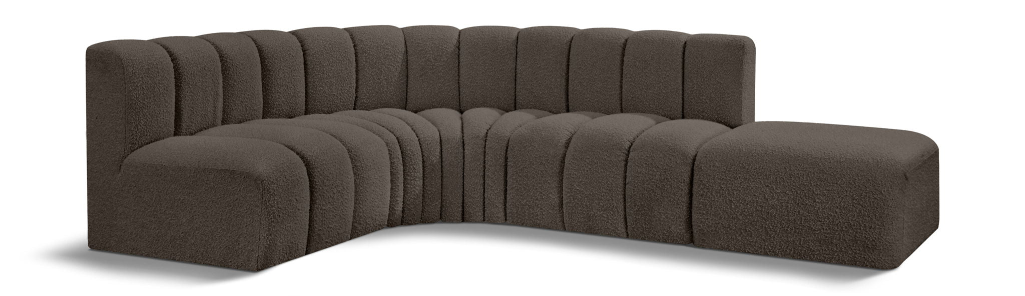 Arc - Boucle Fabric 5 Piece Corner Modular Sofa - Urban Living Furniture (Los Angeles, CA)