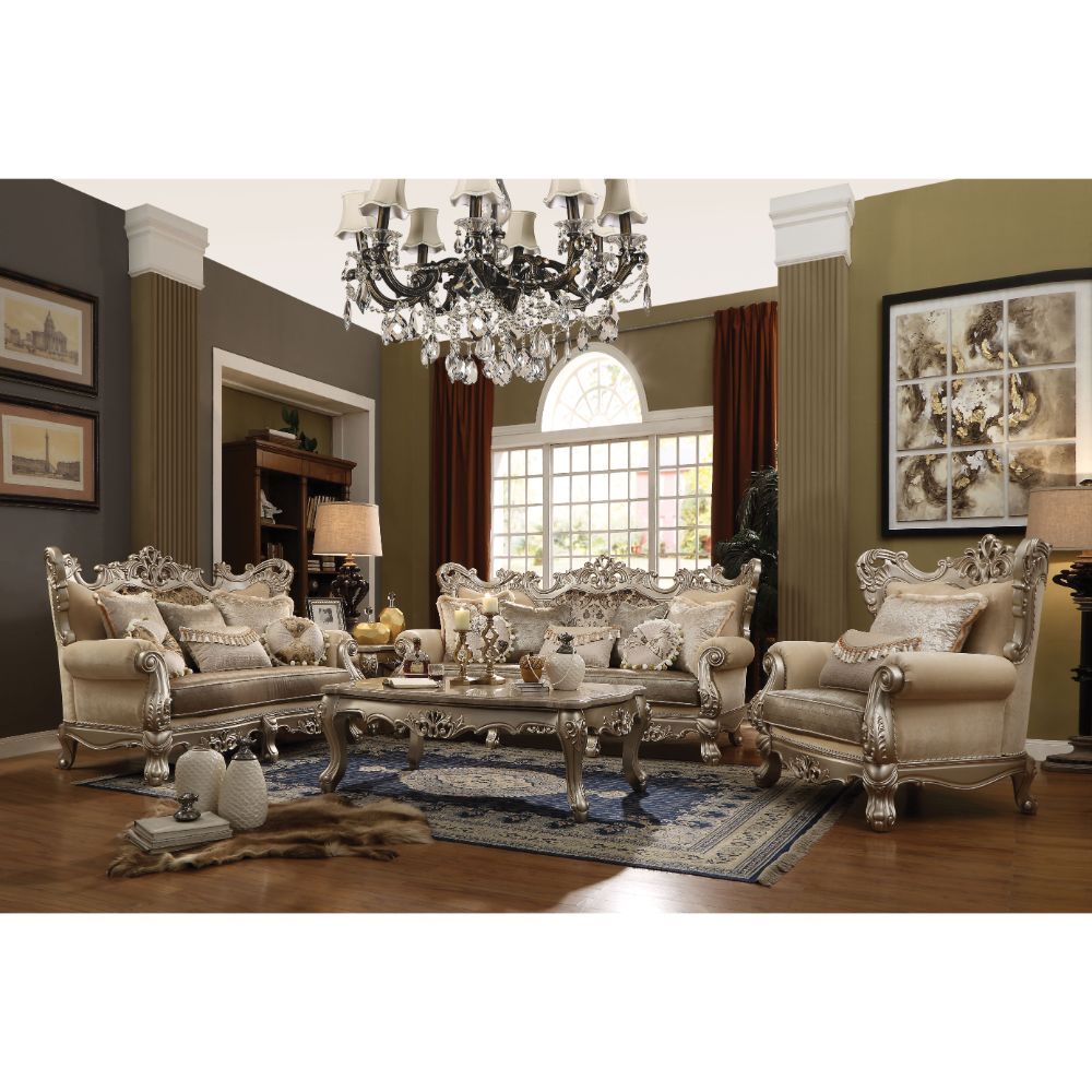 Ranita - Sofa With 7 Pillows - Fabric & Champagne - Urban Living Furniture (Los Angeles, CA)