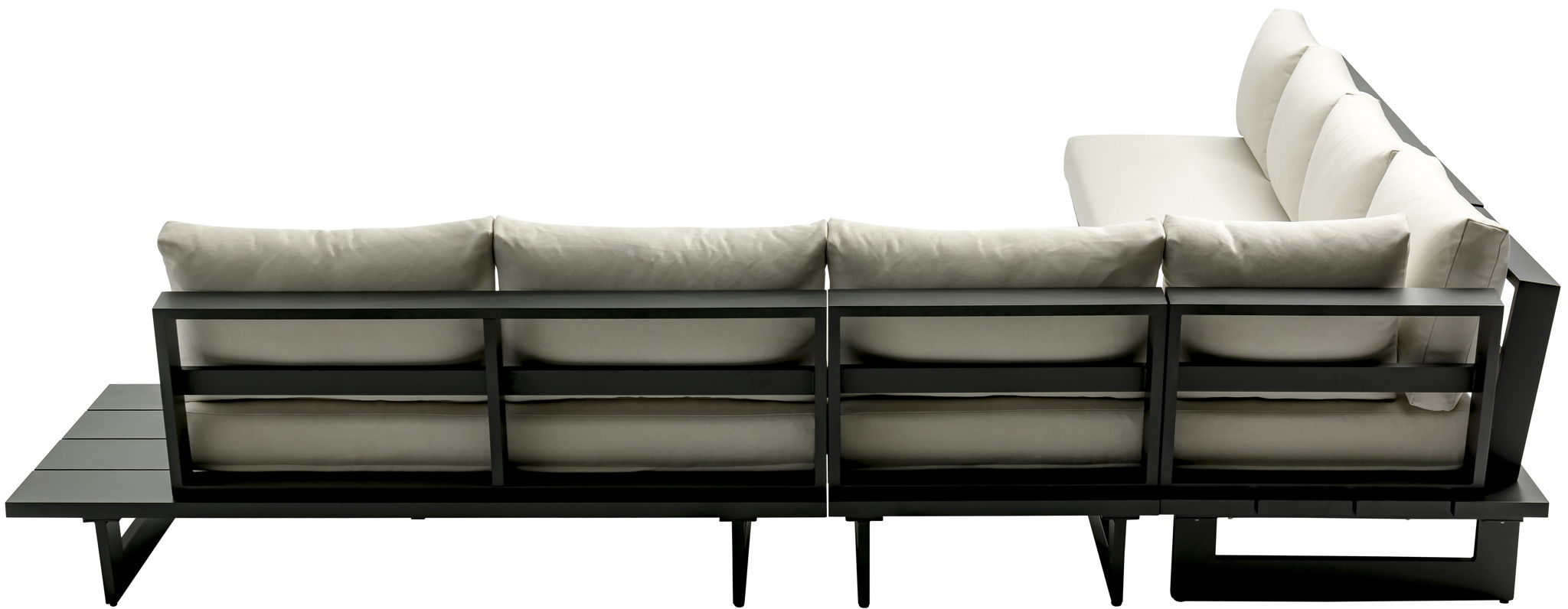 Maldives - 5 Piece Water Resistant Outdoor Patio Modular Sectional With Gray Base - Urban Living Furniture (Los Angeles, CA)