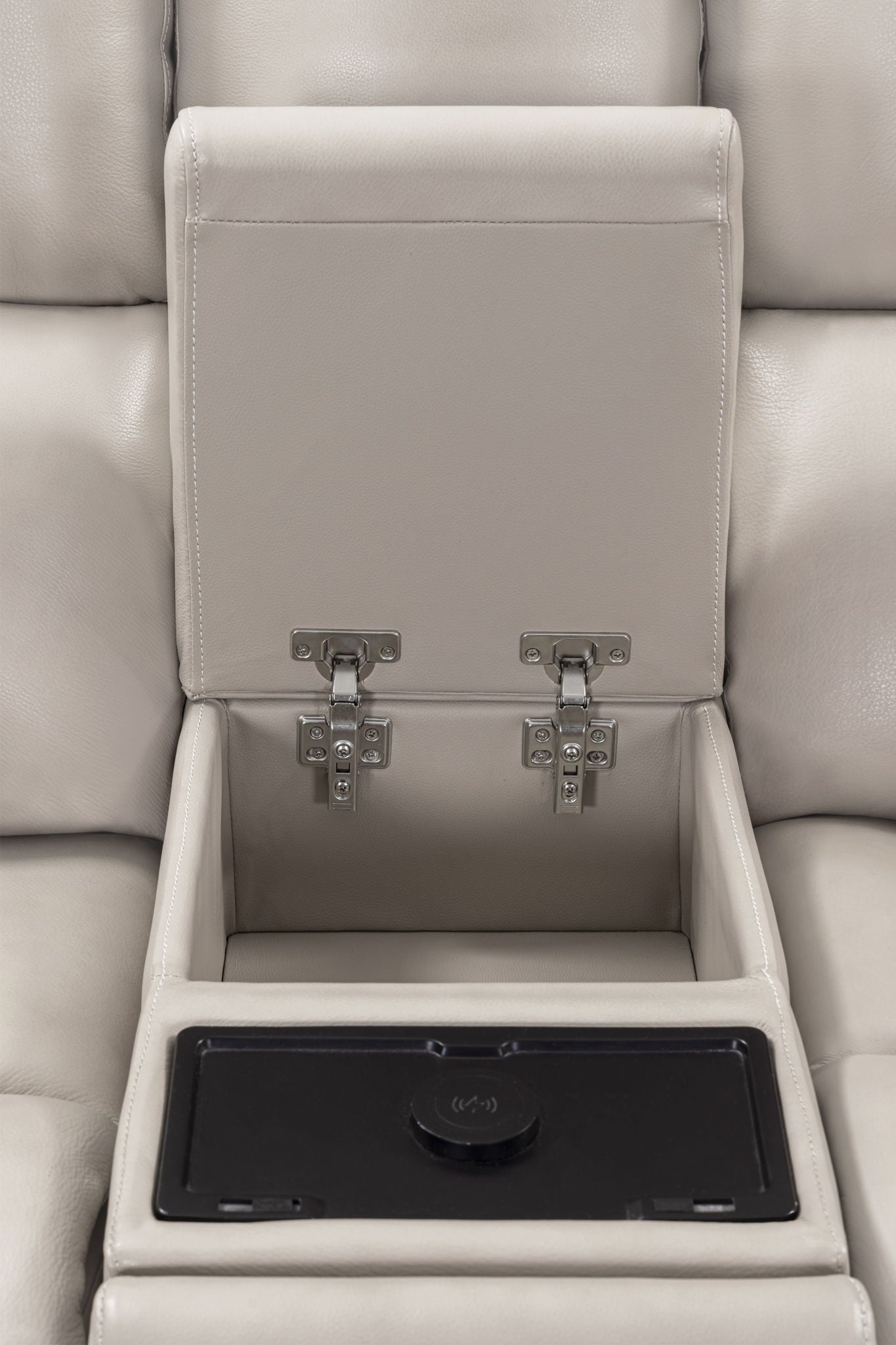 Easton - Entertainment Tilt Console With Wireless Charger - Steamboat Quartz - Urban Living Furniture (Los Angeles, CA)
