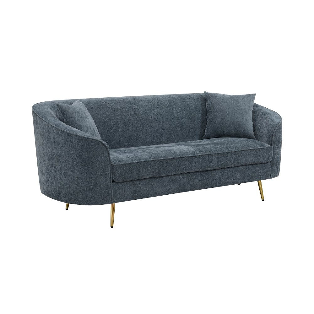 Nakendra - Sofa With 2 Pillows - Cobalt Blue Chenille - Urban Living Furniture (Los Angeles, CA)