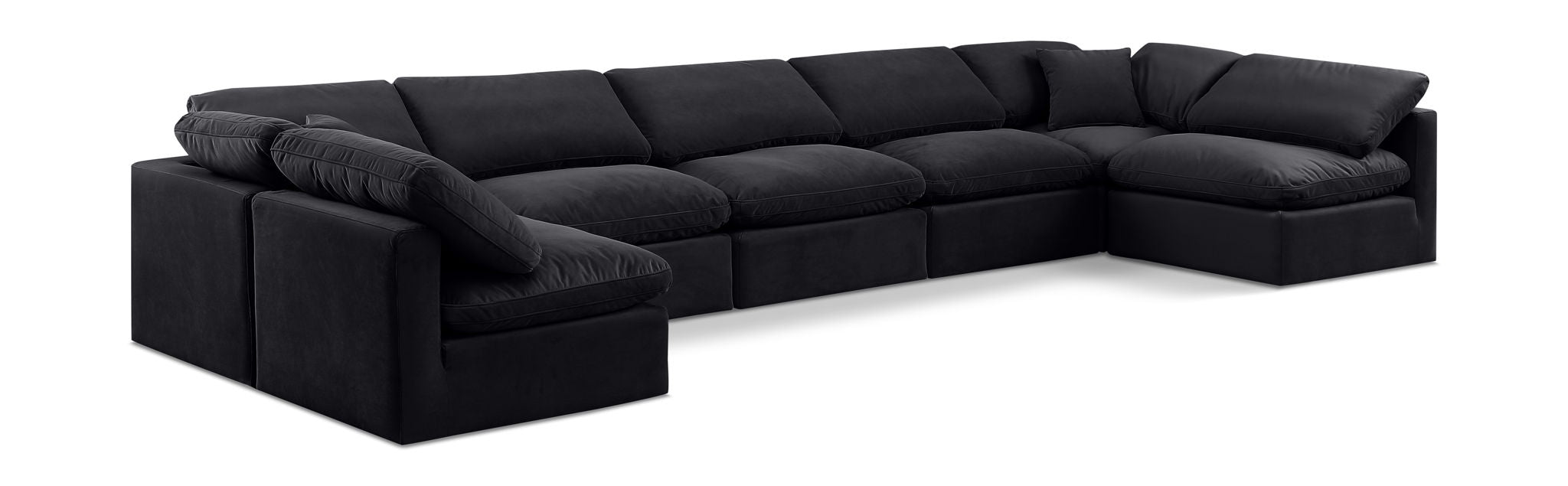 Indulge - Velvet 7 Piece Modular U-Shaped Sectional - Urban Living Furniture (Los Angeles, CA)