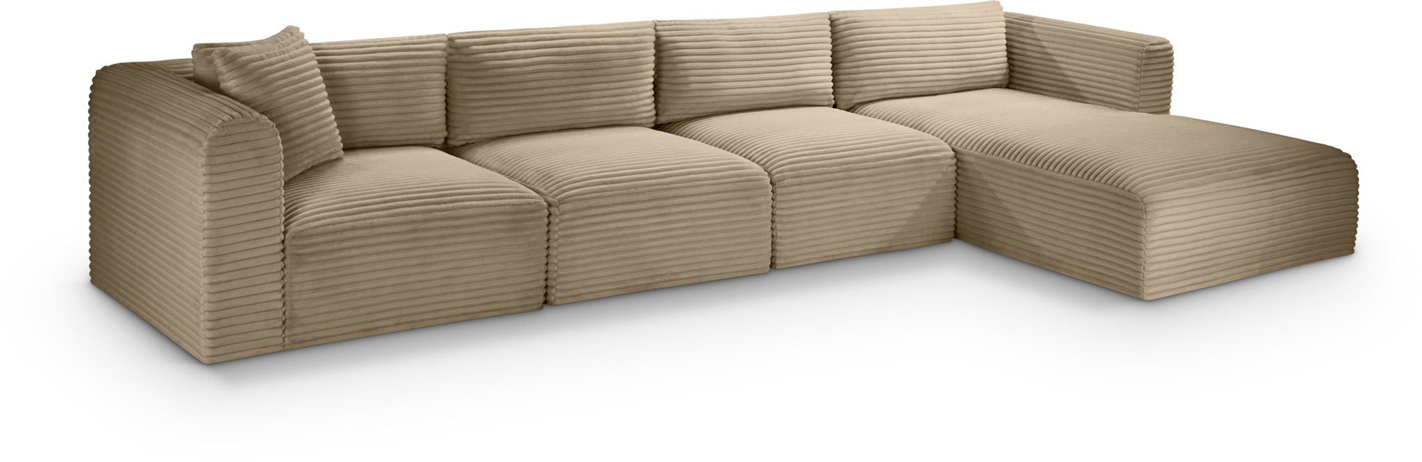 Shaggy - Fabric 4 Piece Modular Sectional - Urban Living Furniture (Los Angeles, CA)