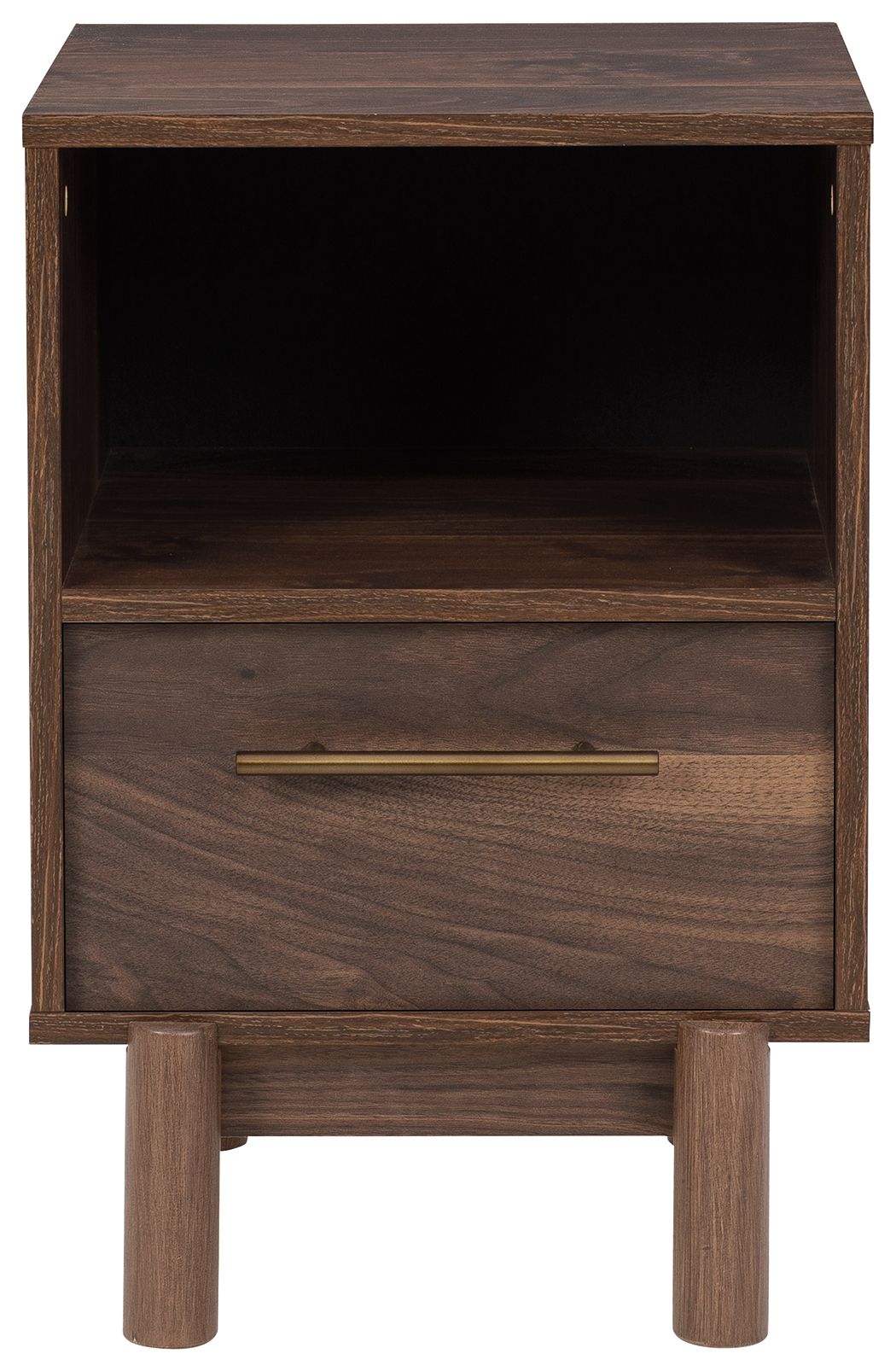 Calverson - Mocha - One Drawer Night Stand - Medium - Urban Living Furniture (Los Angeles, CA)