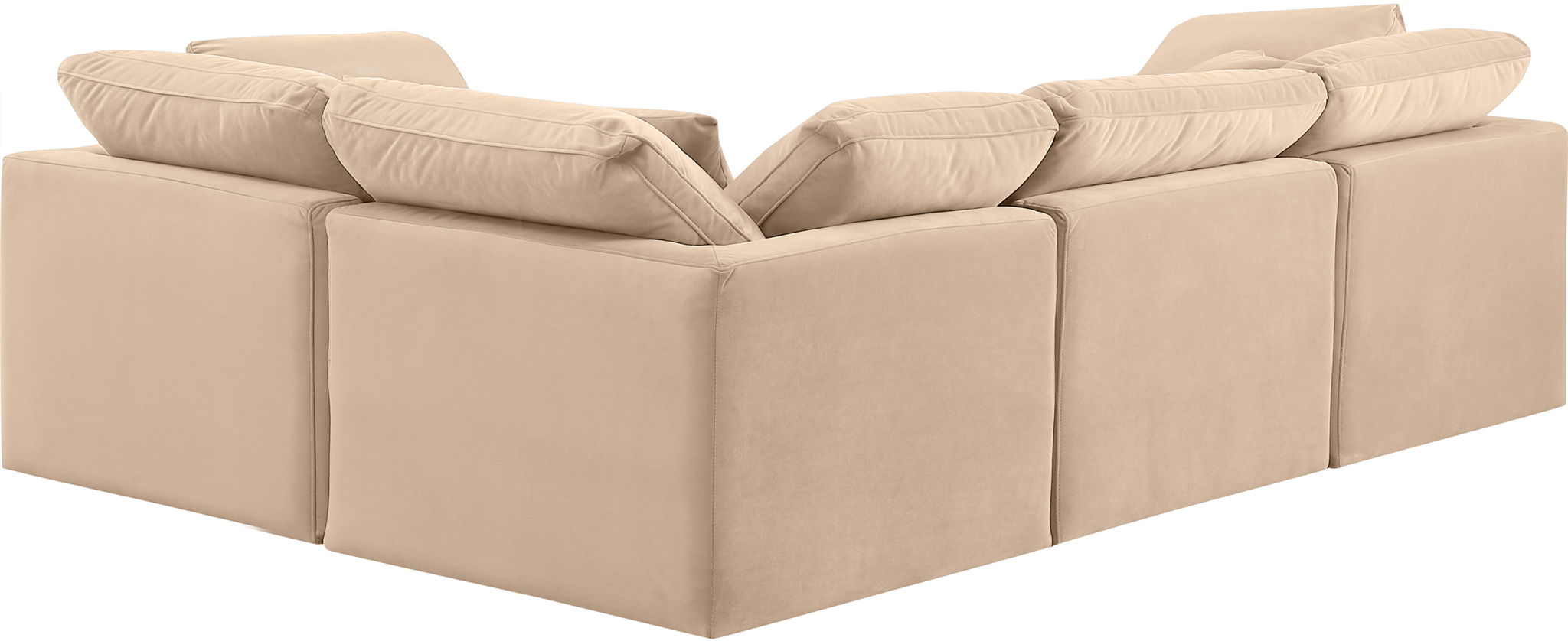 Indulge - Velvet 4 Piece Modular Corner Sectional - Urban Living Furniture (Los Angeles, CA)