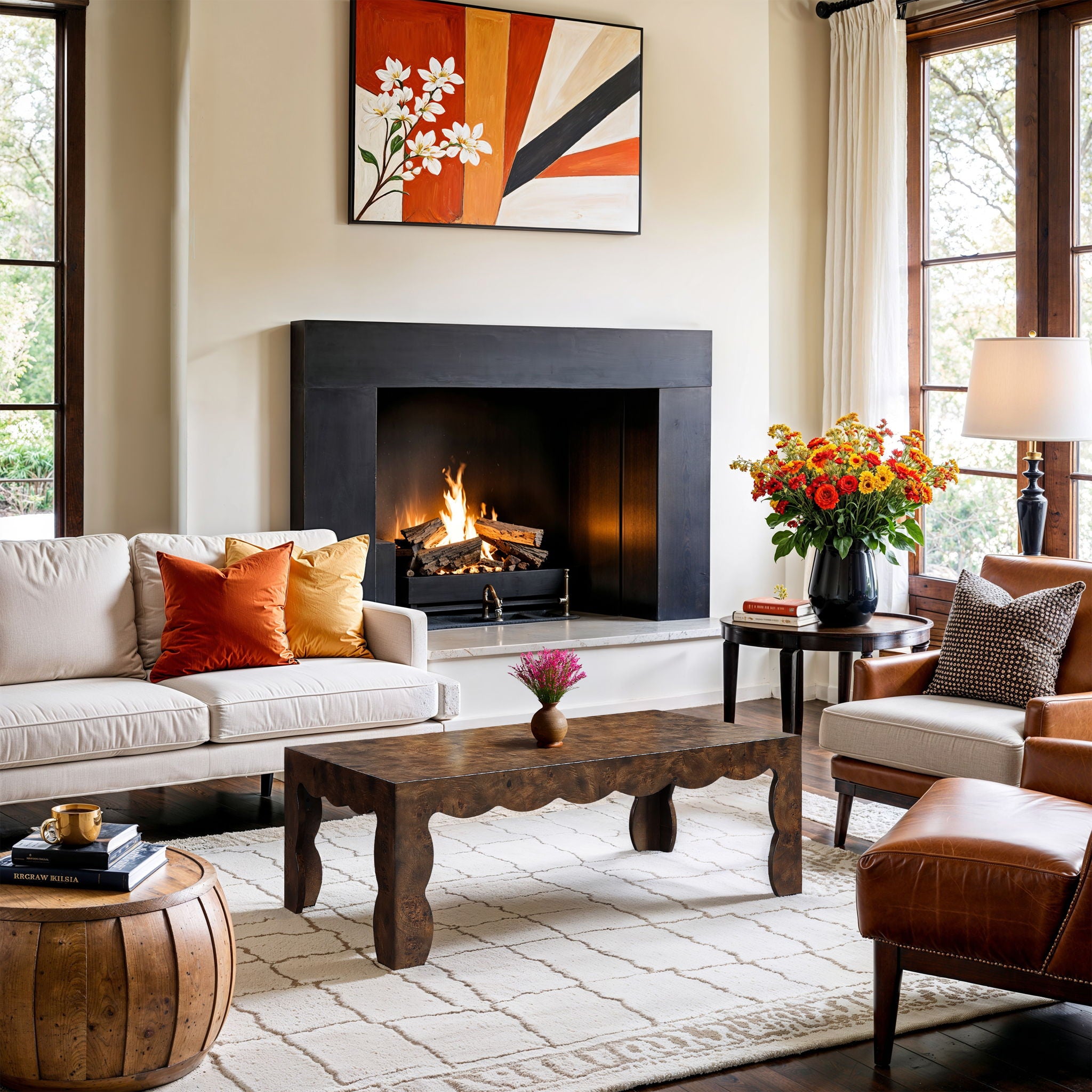 Vassa - Burl Veneer Coffee Table - Urban Living Furniture (Los Angeles, CA)