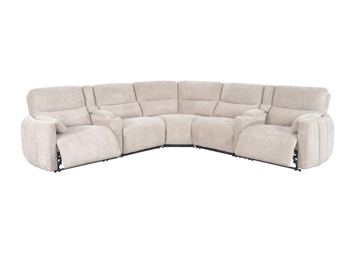 Modesto - Modular Power Reclining Sectional With Power Adjustable Headrests