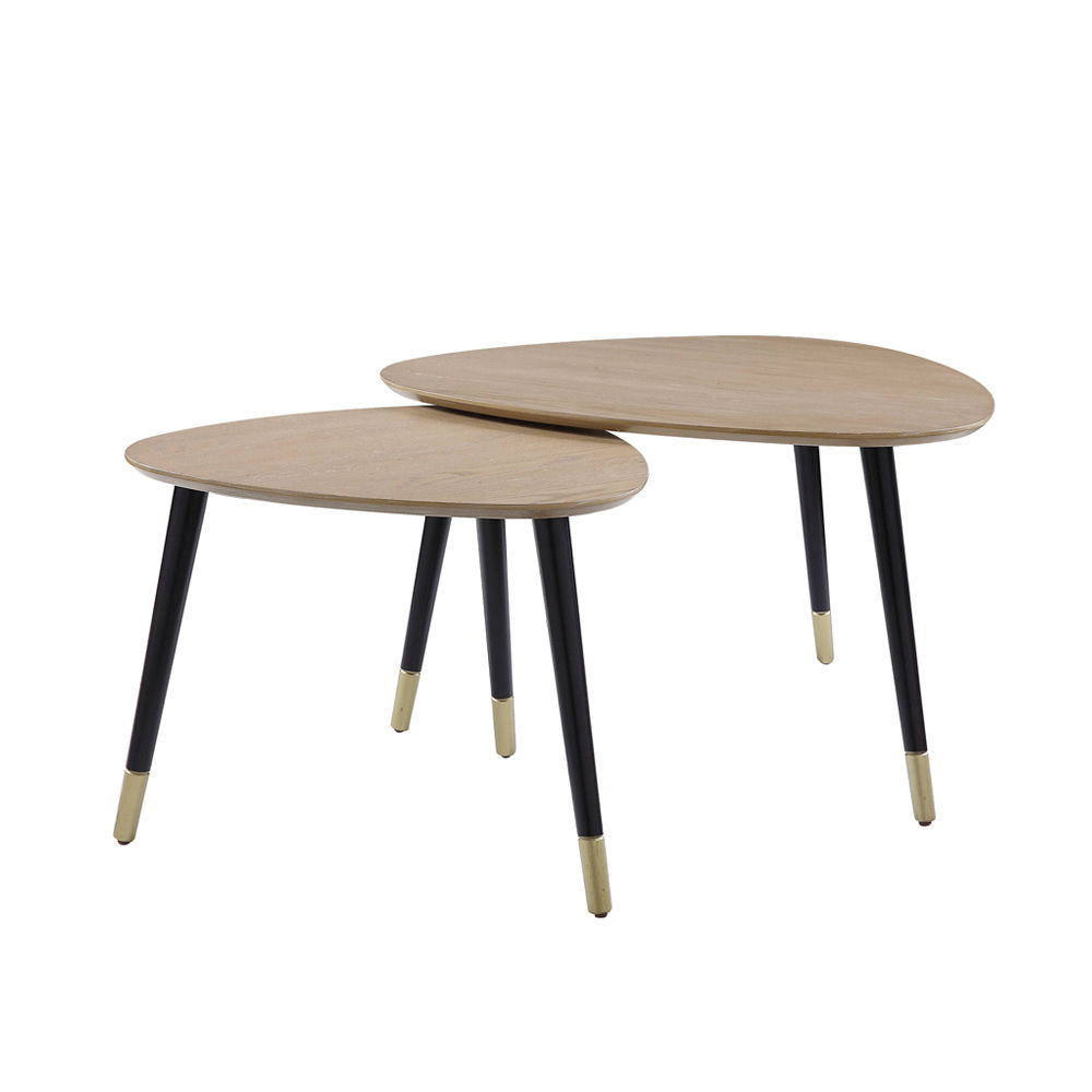 Allison - Nesting Table Set - Natural & Black - Urban Living Furniture (Los Angeles, CA)