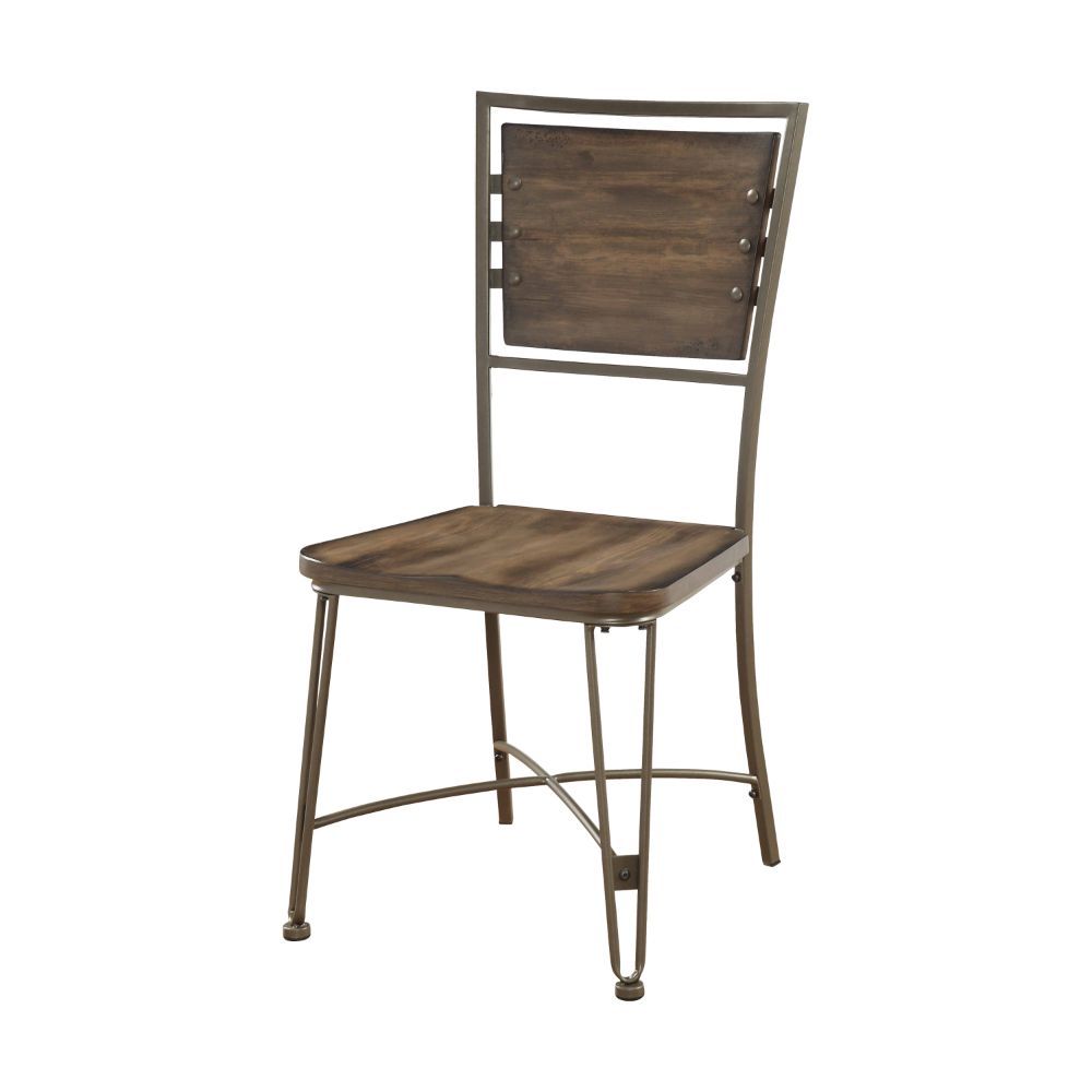 Jodoc - Side Chair (Set of 2) - Walnut & Gunmetal - Urban Living Furniture (Los Angeles, CA)