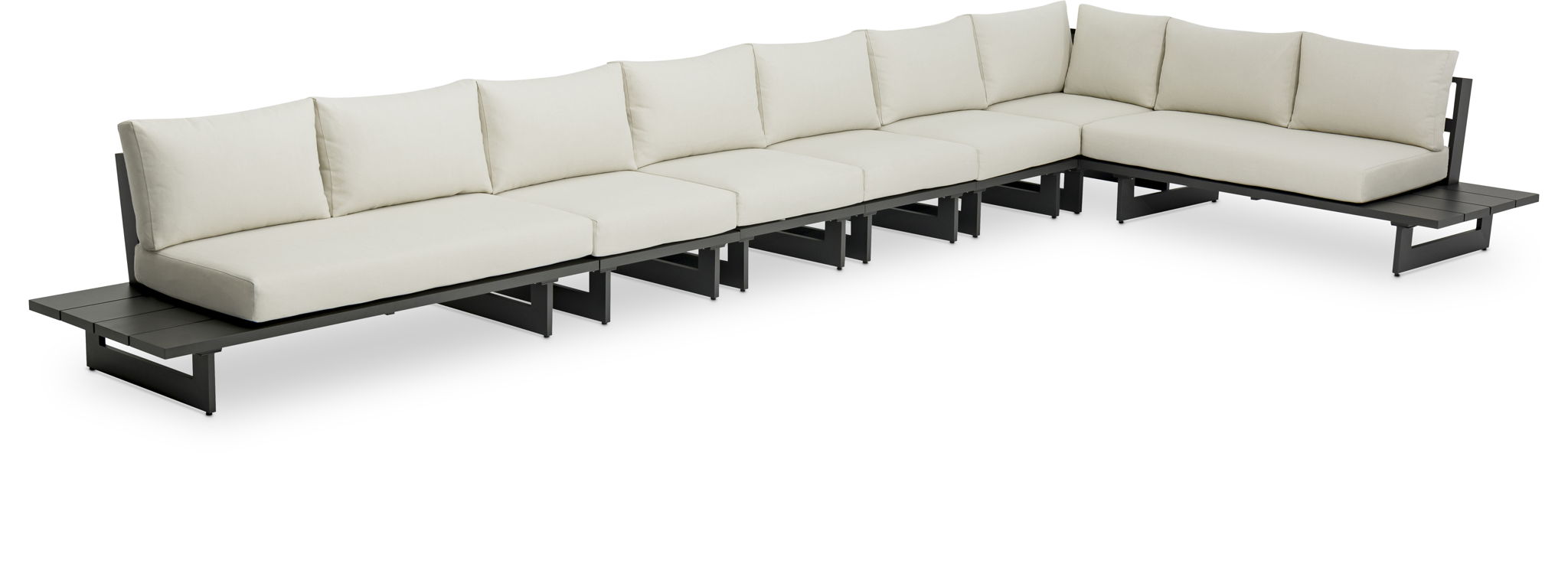 Maldives - 7 Piece Water Resistant Outdoor Patio Modular Sectional With Gray Base - Urban Living Furniture (Los Angeles, CA)