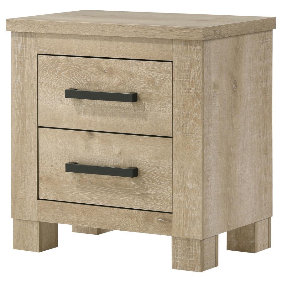 Oakglen - 2-Drawer Nightstand Bedside Table - Weathered Oak - Urban Living Furniture (Los Angeles, CA)