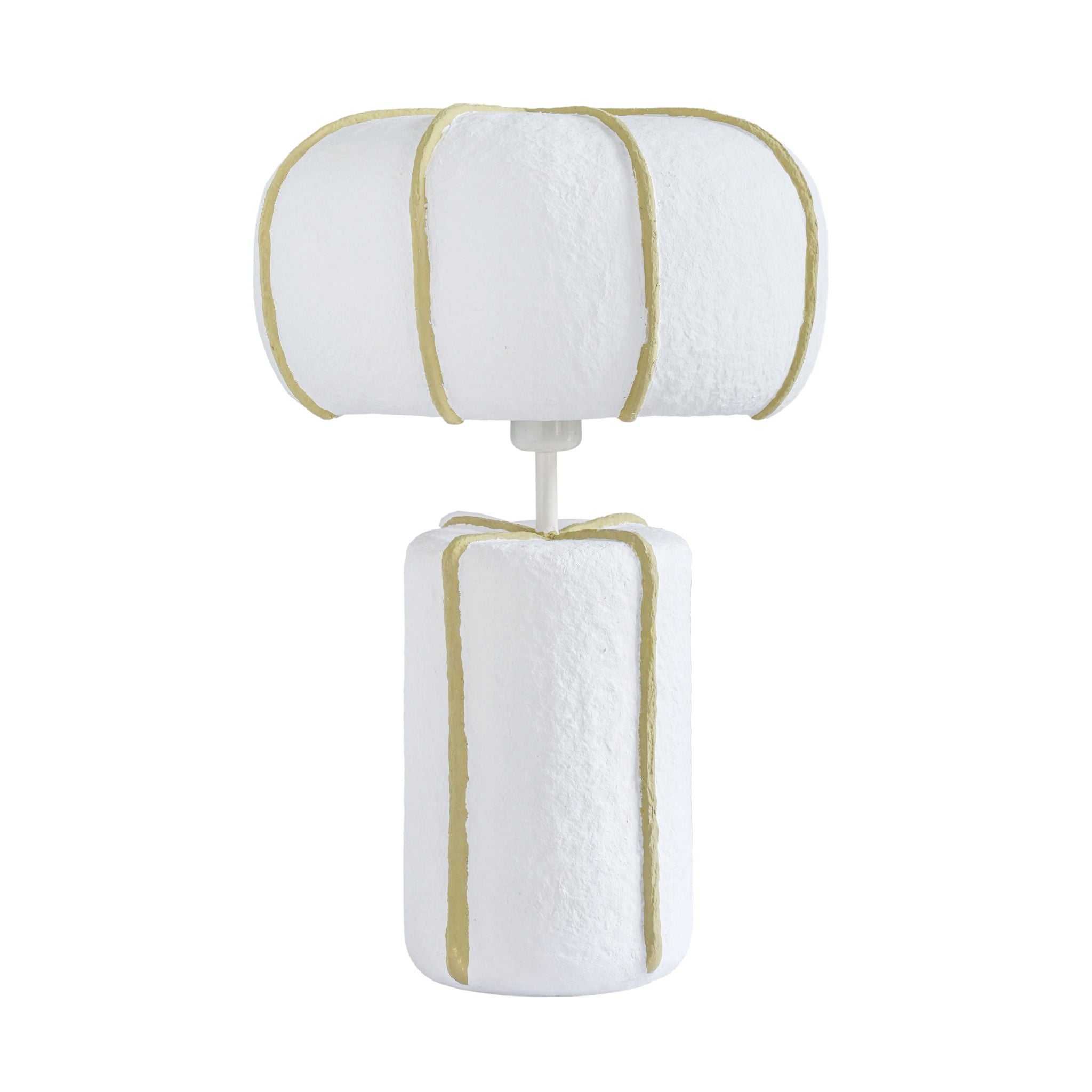 Looma - Cotton Mache Table Lamp - White / Green - Urban Living Furniture (Los Angeles, CA)