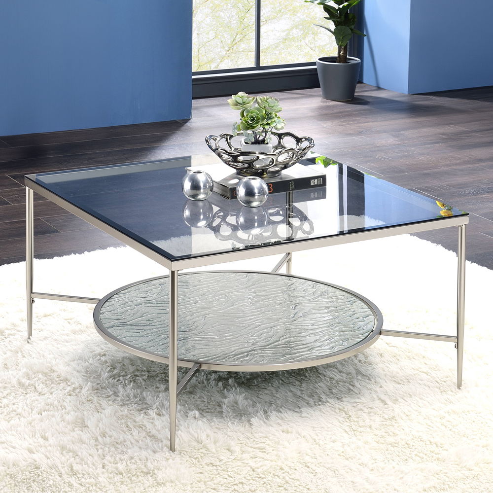 Adelrik - Coffee Table - Glass & Chrome - Urban Living Furniture (Los Angeles, CA)