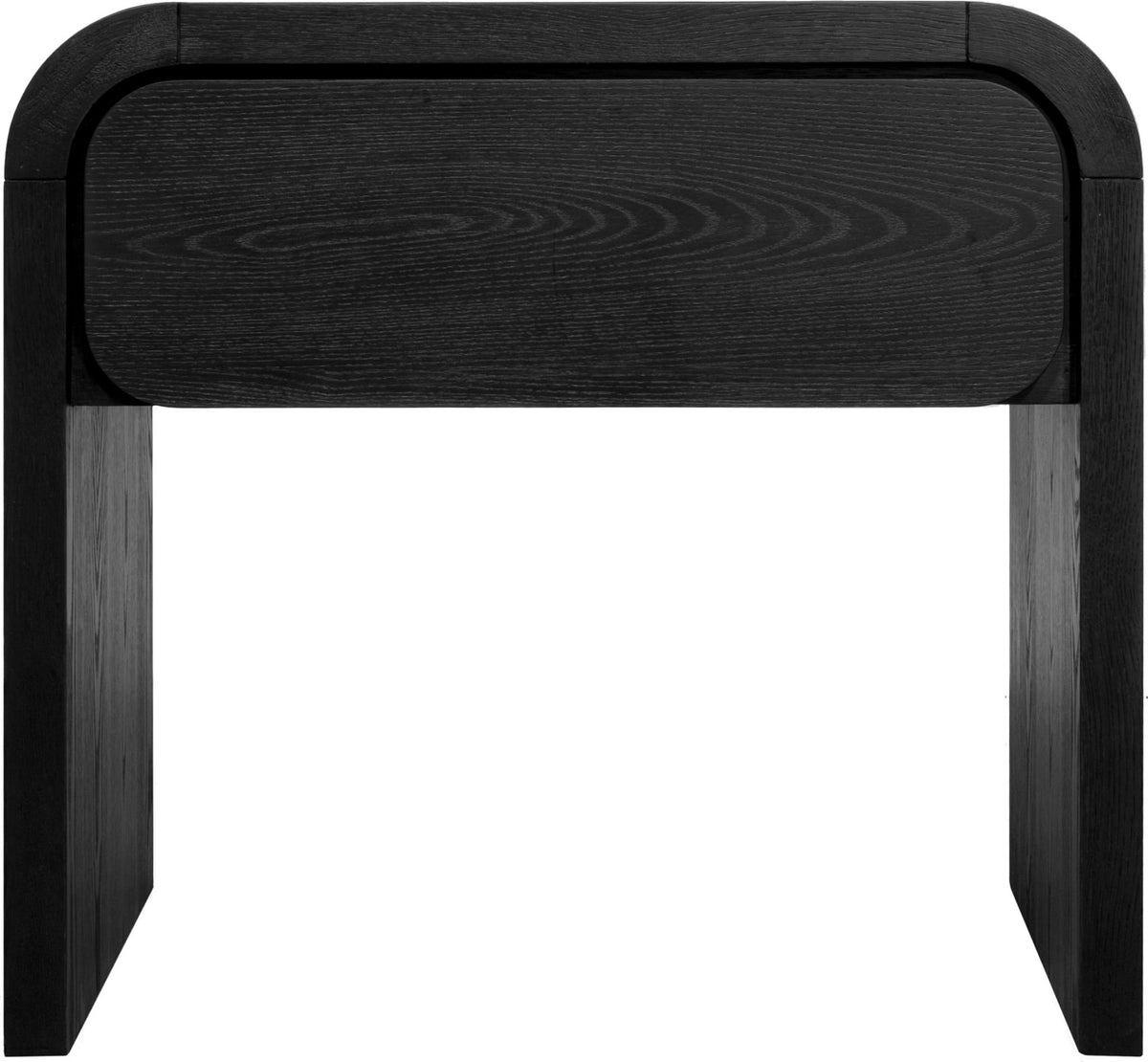 Elora - One Drawer Nightstand - Jet Black Ash