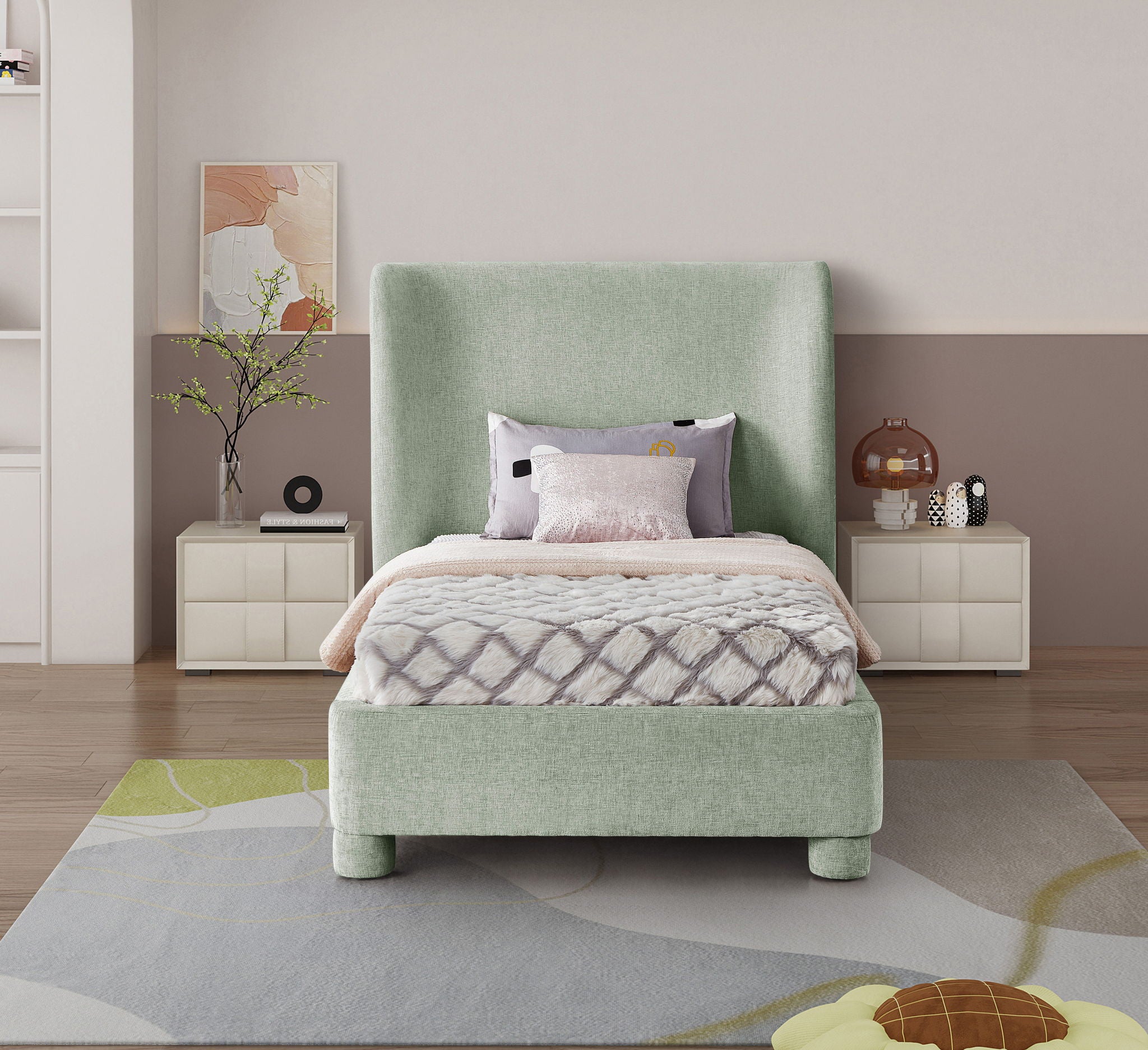 Penny - Chenille Fabric Bed - Urban Living Furniture (Los Angeles, CA)