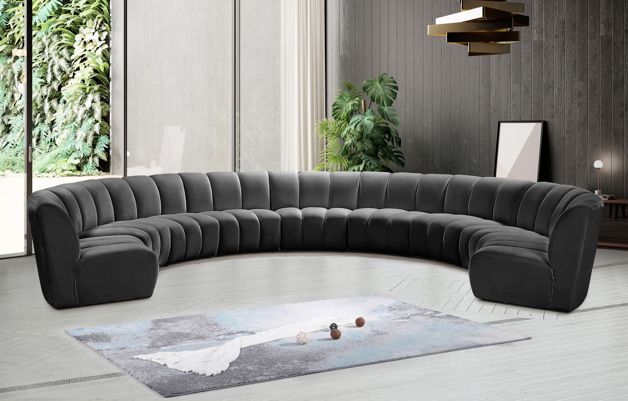 Infinity - 9 Piece Velvet Modular Sectional - Urban Living Furniture (Los Angeles, CA)