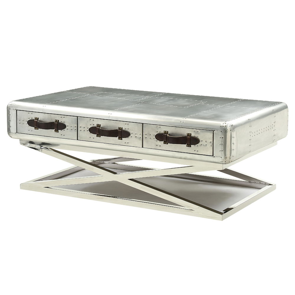Brancaster - 51" Coffee Table - Aluminum - Urban Living Furniture (Los Angeles, CA)