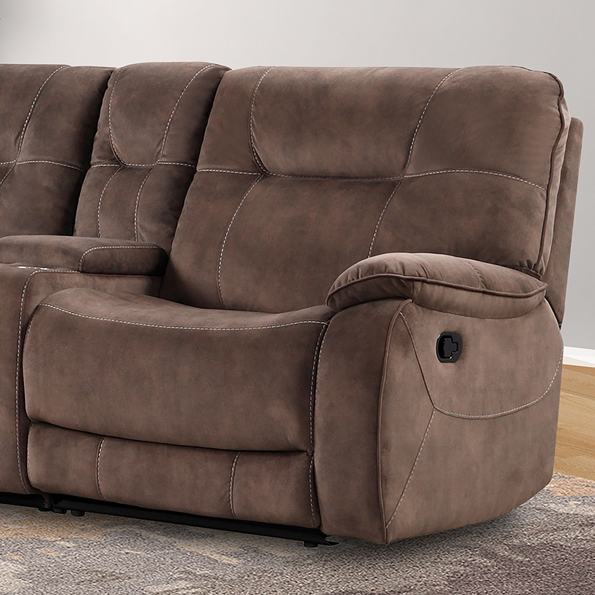 Cooper - Manual Right Arm Facing Recliner - Shadow Brown - Urban Living Furniture (Los Angeles, CA)