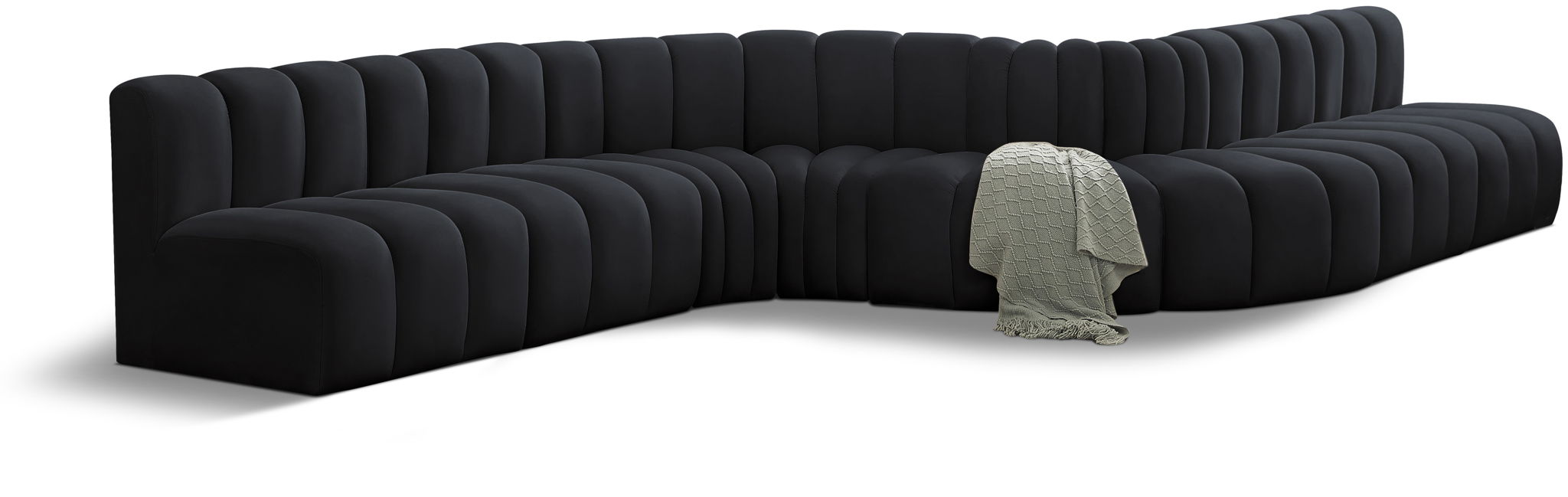 Arc - Velvet 8 Piece Curved Modular Sofa - Urban Living Furniture (Los Angeles, CA)