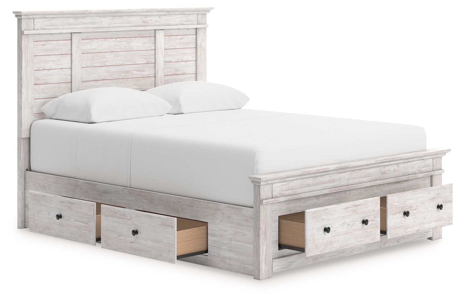 Makidern - Panel Storage Bed With Under Bed Storage Unit And Storage Footboard - Urban Living Furniture (Los Angeles, CA)