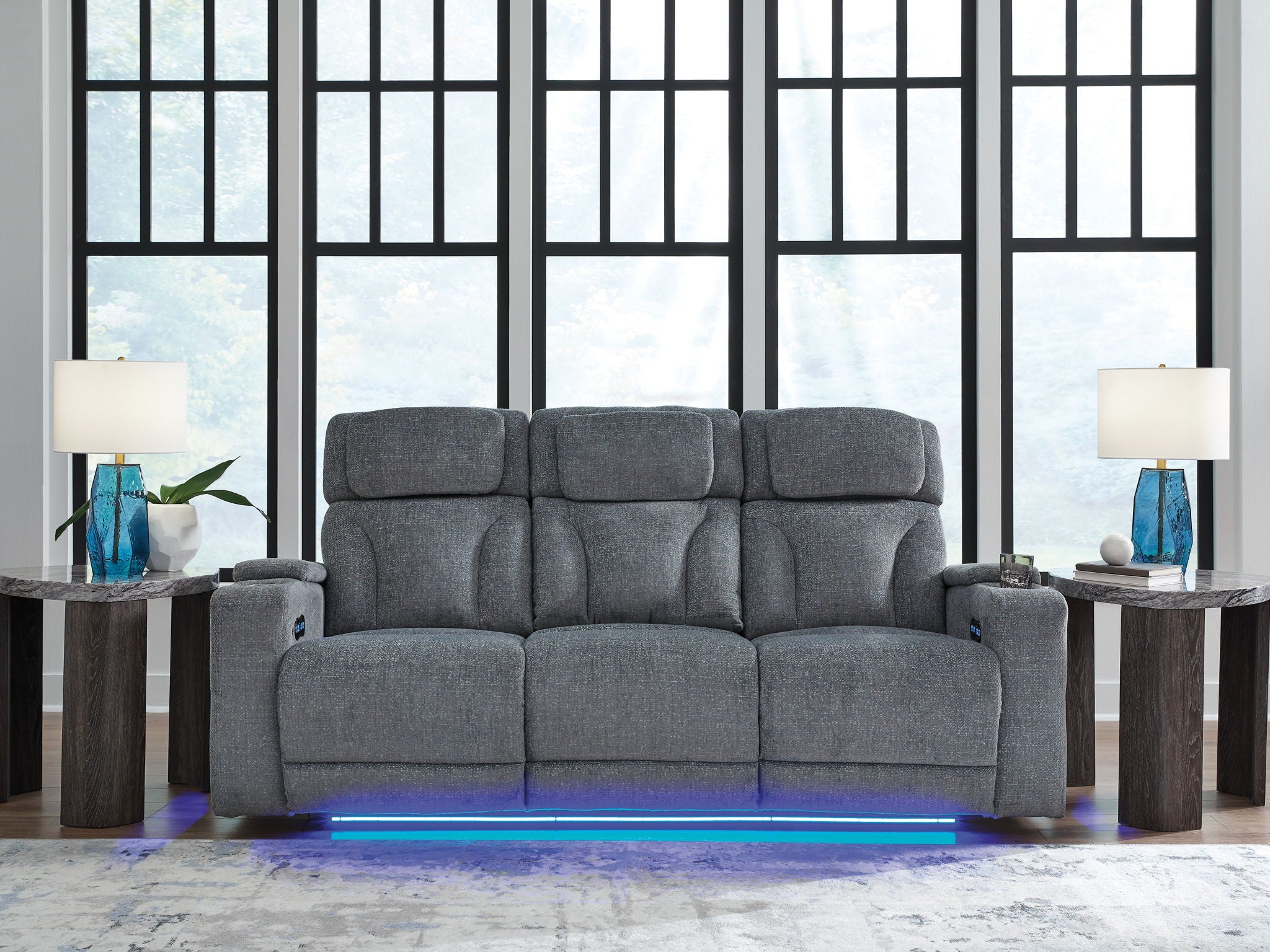 Studio Cave - Steel - Power Reclining Sofa - Urban Living Furniture (Los Angeles, CA)