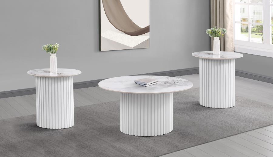 Rowena - Faux Marble Coffee Table Set - Urban Living Furniture (Los Angeles, CA)