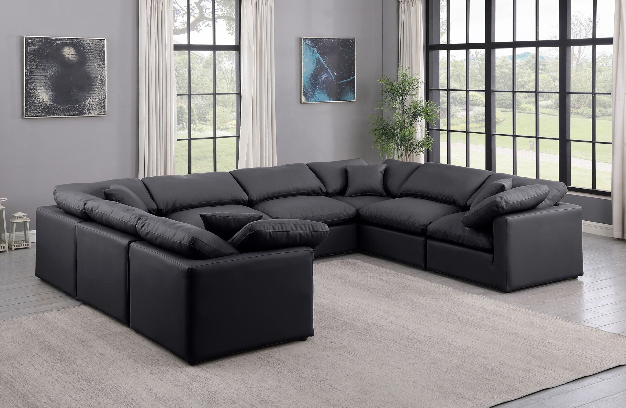 Indulge - Faux Leather 8 Piece Modular Sectional - Urban Living Furniture (Los Angeles, CA)