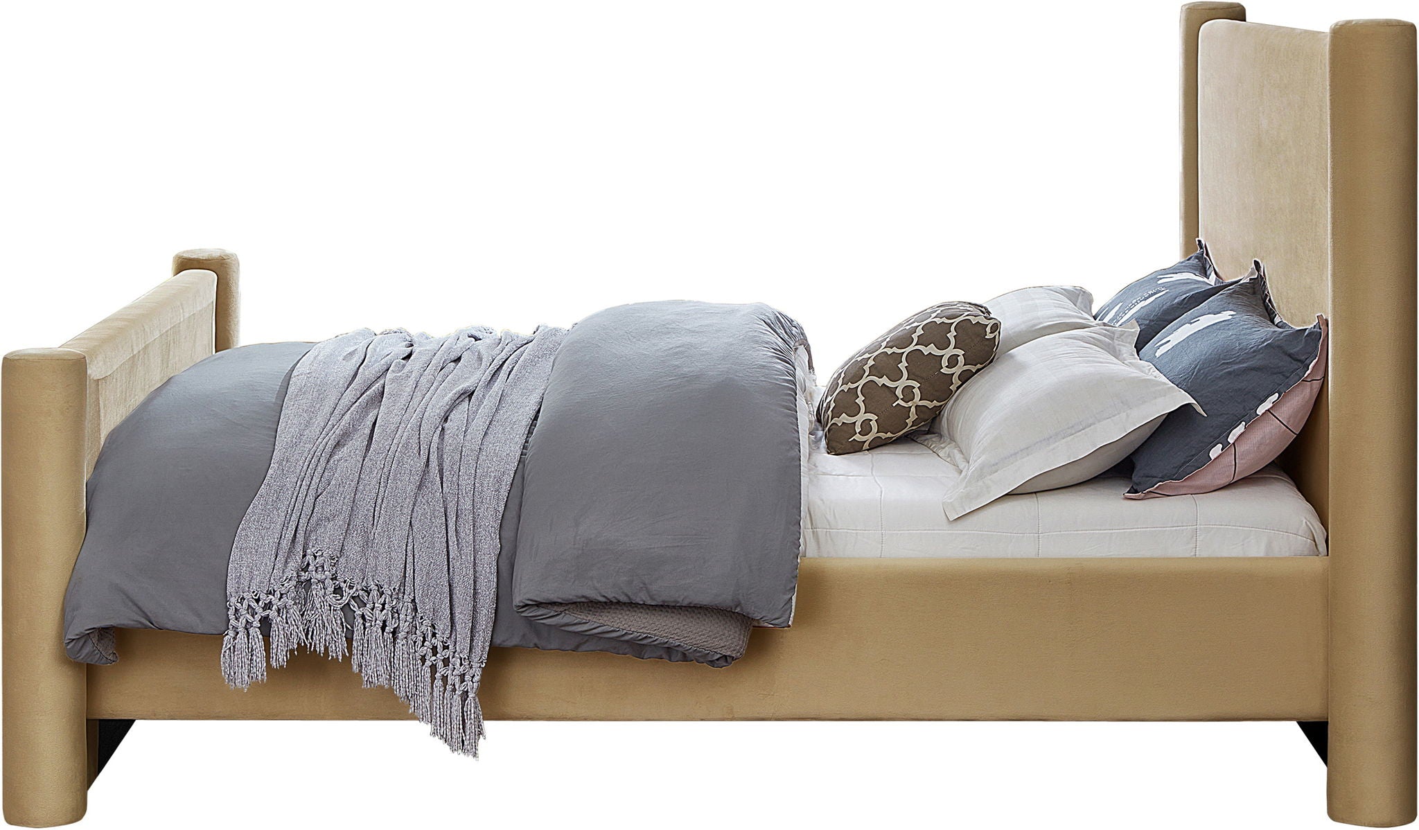 Elias - Velvet Bed - Urban Living Furniture (Los Angeles, CA)