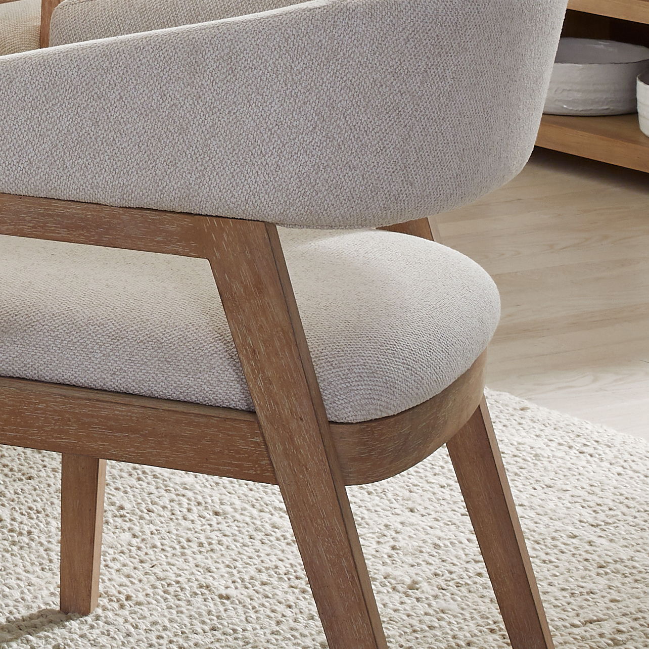 Escape - Barrel Dining Chair (Set of 2) - Glazed Natural Oak Mirage Mist - Urban Living Furniture (Los Angeles, CA)