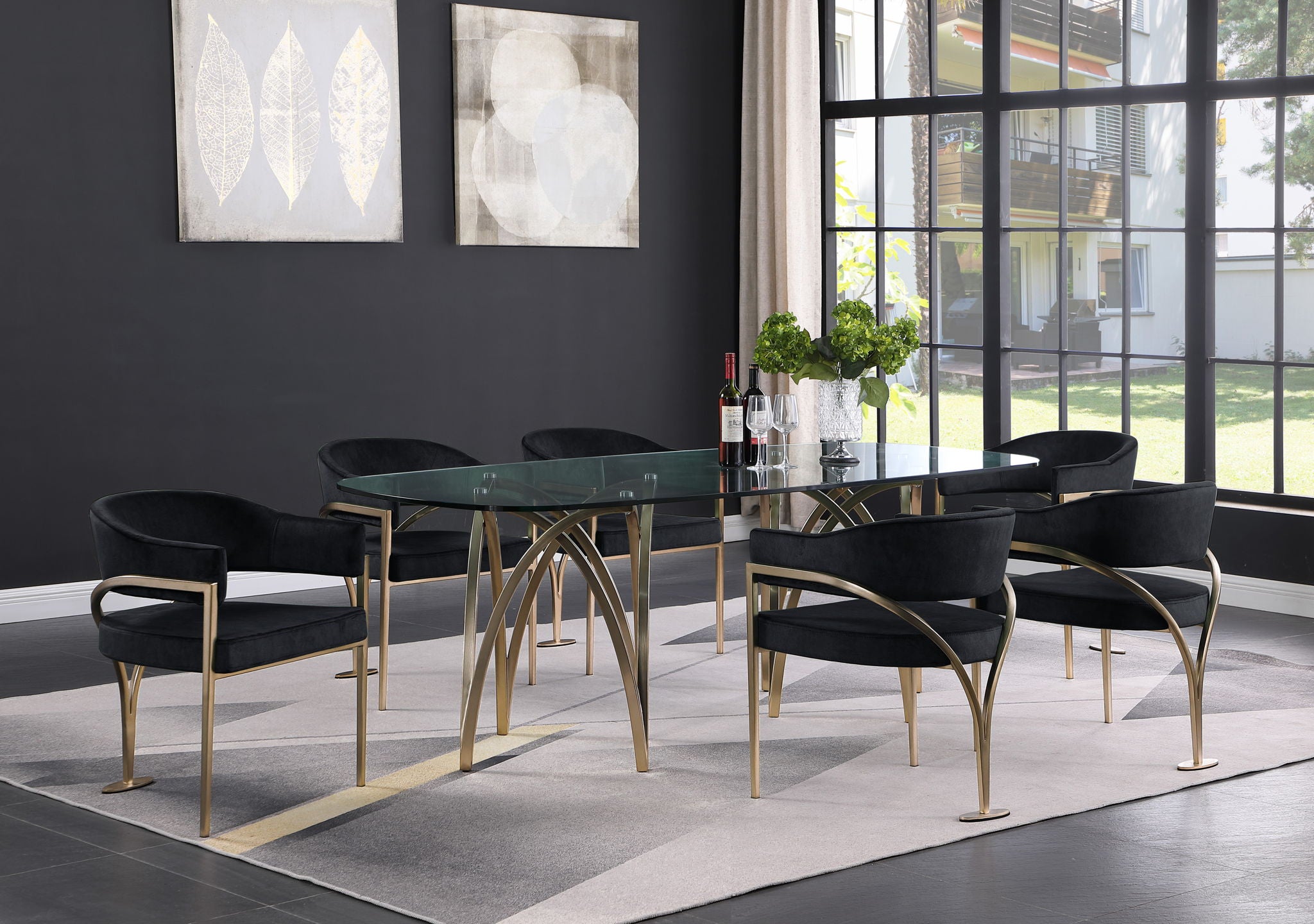 Madelyn - Dining Chair (Set of 2) - Brushed Brass - Urban Living Furniture (Los Angeles, CA)