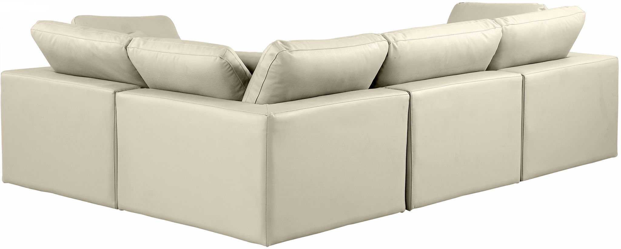 Comfy - 4 Piece Faux Leather Modular Sectional - Urban Living Furniture (Los Angeles, CA)