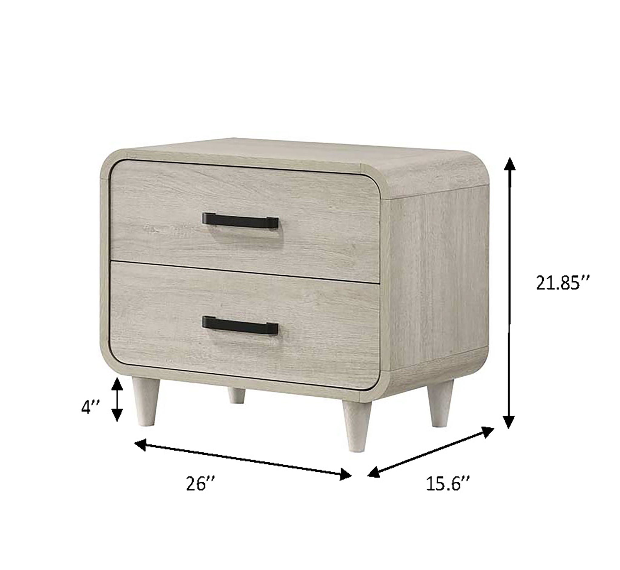 Nyomi - Night Stand - White - Urban Living Furniture (Los Angeles, CA)