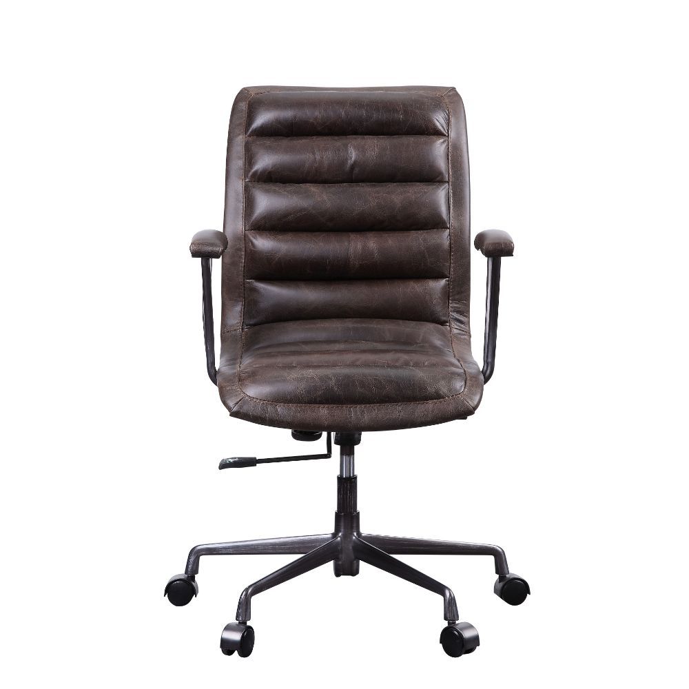 Zooey - Office Chair - Distress Chocolate Top Grain Leather - Urban Living Furniture (Los Angeles, CA)