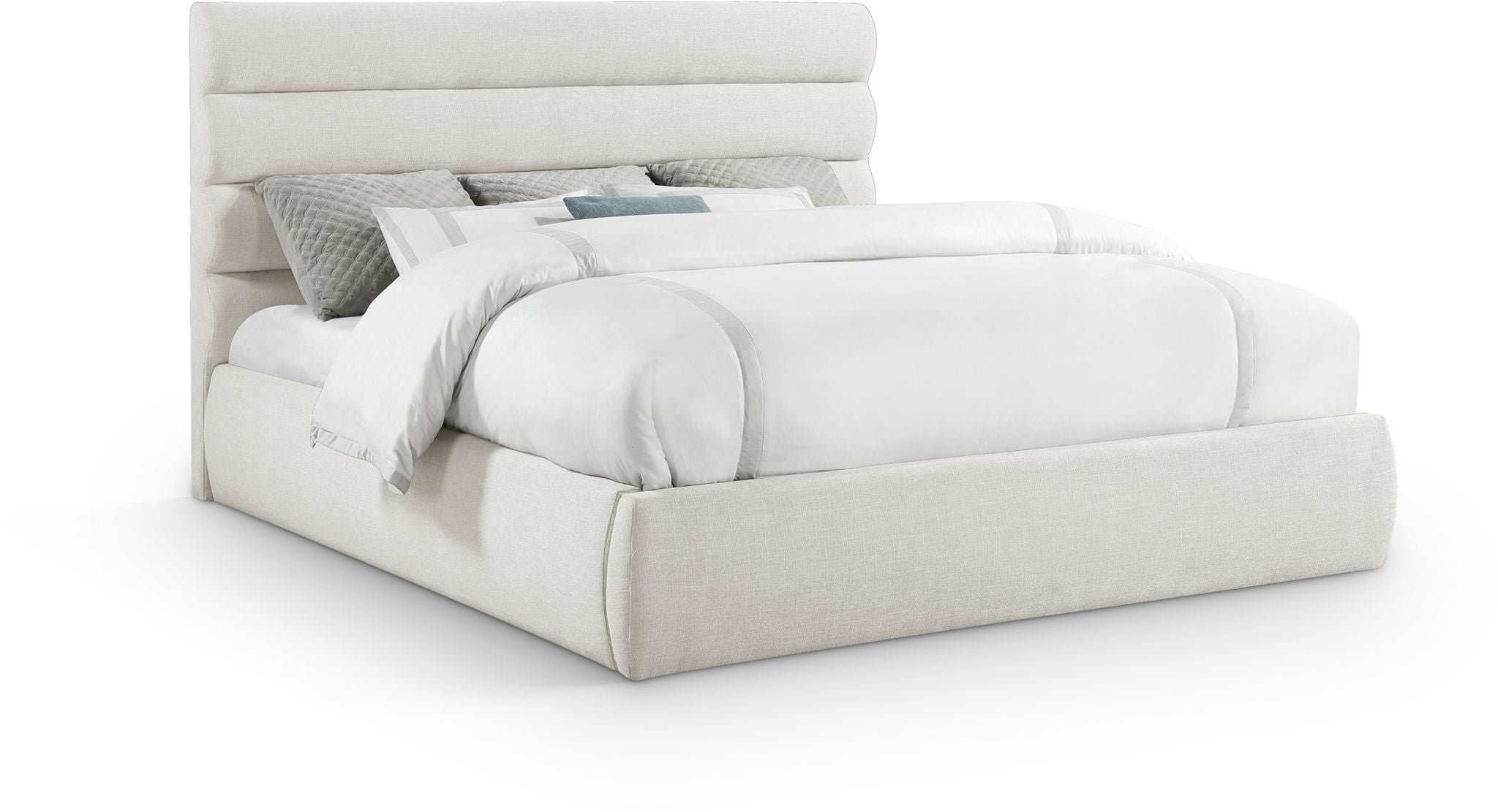 Adam - Linen Fabric Bed With 52" Headboard - Urban Living Furniture (Los Angeles, CA)