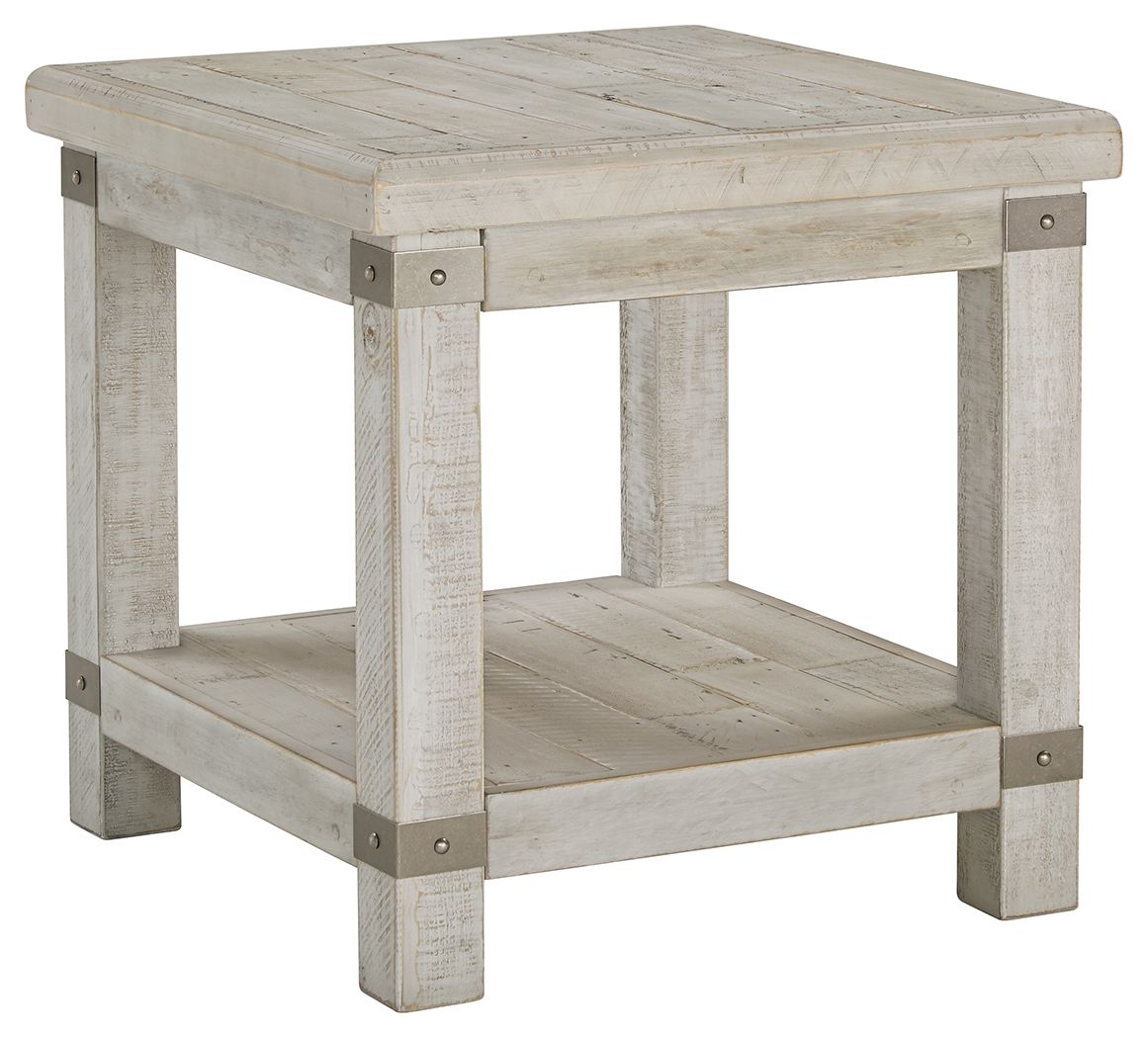 Carynhurst - White Wash Gray - Rectangular End Table - Urban Living Furniture (Los Angeles, CA)