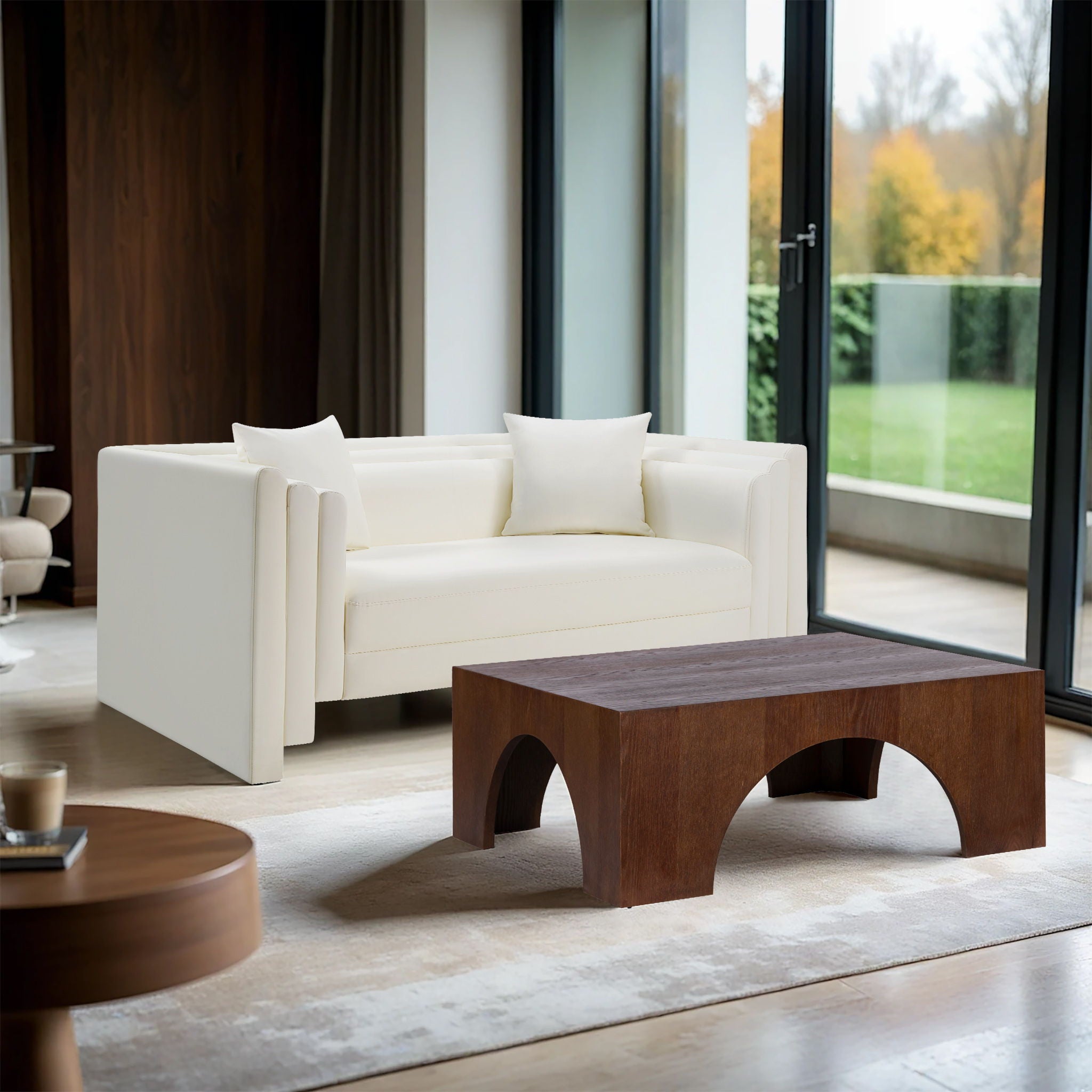 Everett - Vegan Leather Upholstered Loveseat - Urban Living Furniture (Los Angeles, CA)