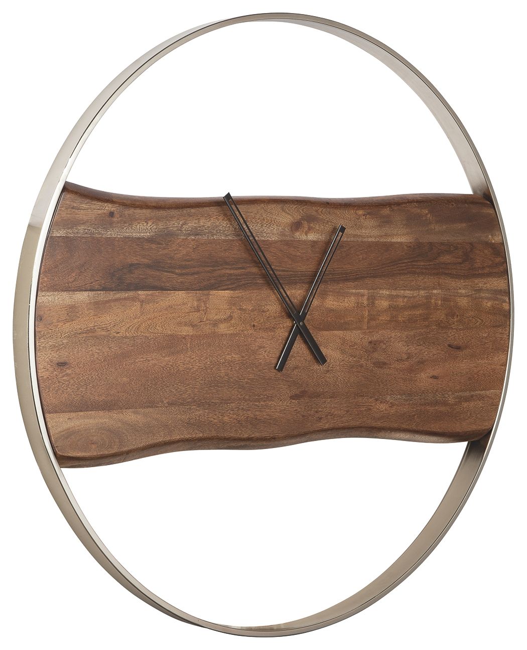Panchali - Brown / Silver Finish - Wall Clock - Urban Living Furniture (Los Angeles, CA)