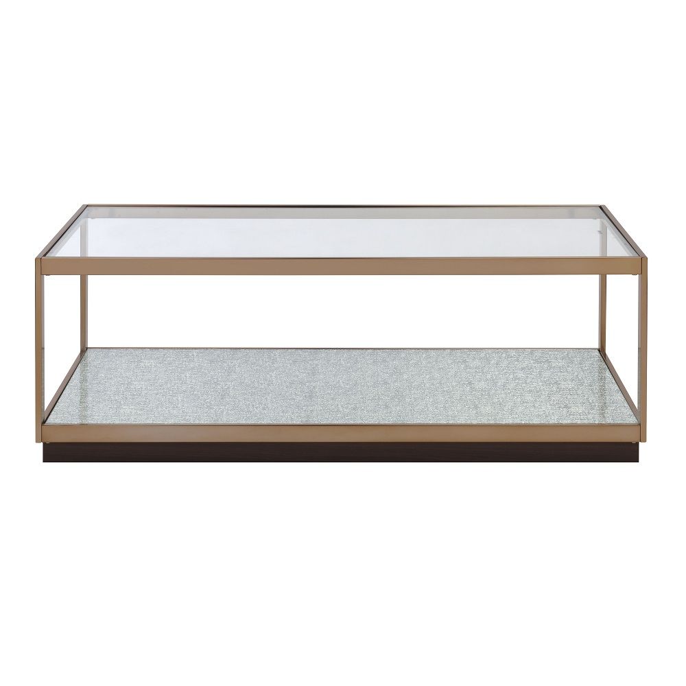 Kaia - Coffee Table - Glass & Gold - Urban Living Furniture (Los Angeles, CA)