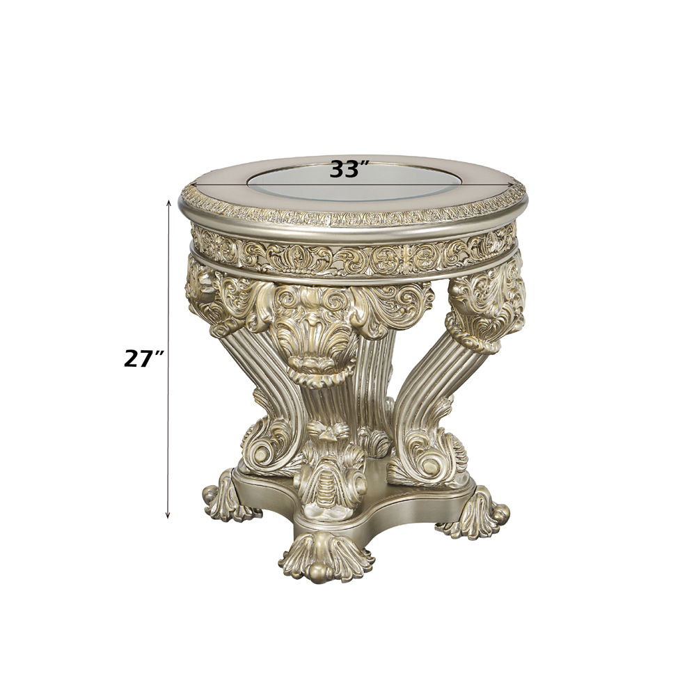 Danae - End Table - Champagne & Gold - Urban Living Furniture (Los Angeles, CA)