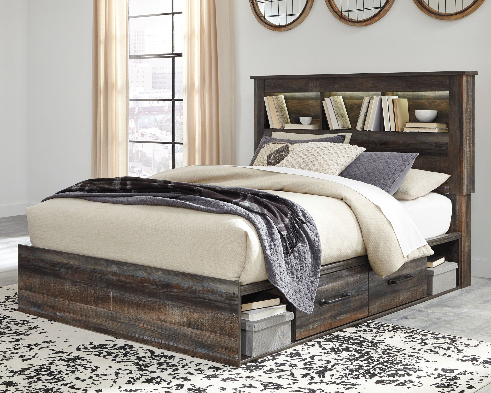 Drystan - Panel Bookcase Bed - Urban Living Furniture (Los Angeles, CA)