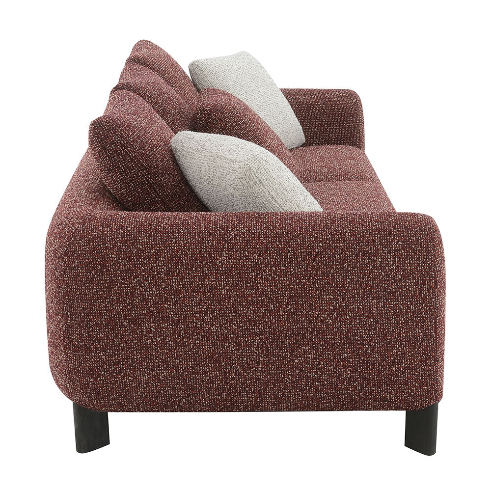 Mardi - Sofa With 6 Pillows - Maroon Tweed - Urban Living Furniture (Los Angeles, CA)