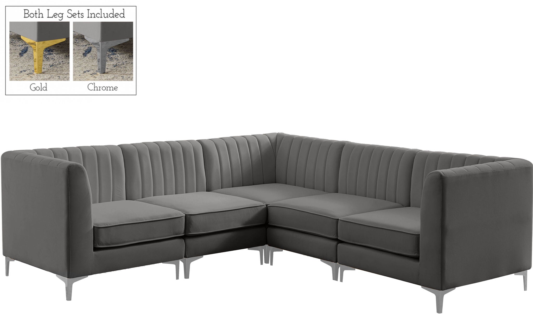 Alina - 5 Piece Modular Corner Sectional - Urban Living Furniture (Los Angeles, CA)