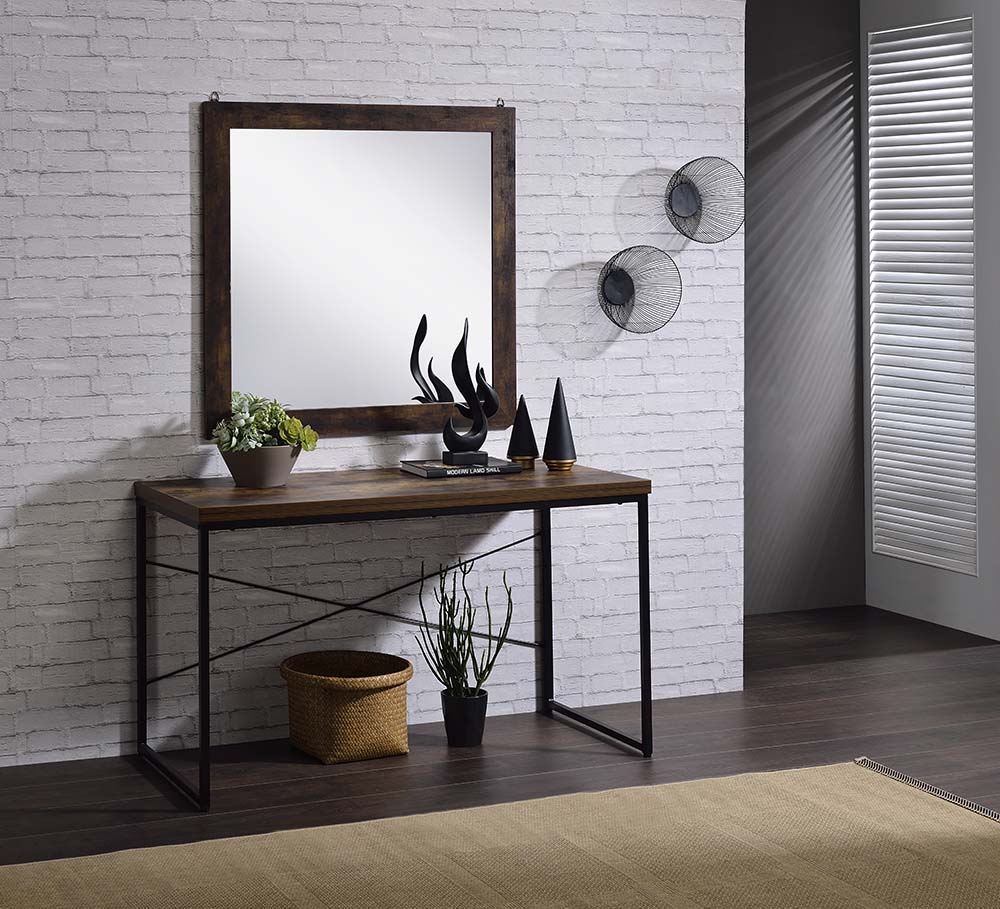 Bob - Console Table (Same 92396) - Weathered Oak & Black - Urban Living Furniture (Los Angeles, CA)